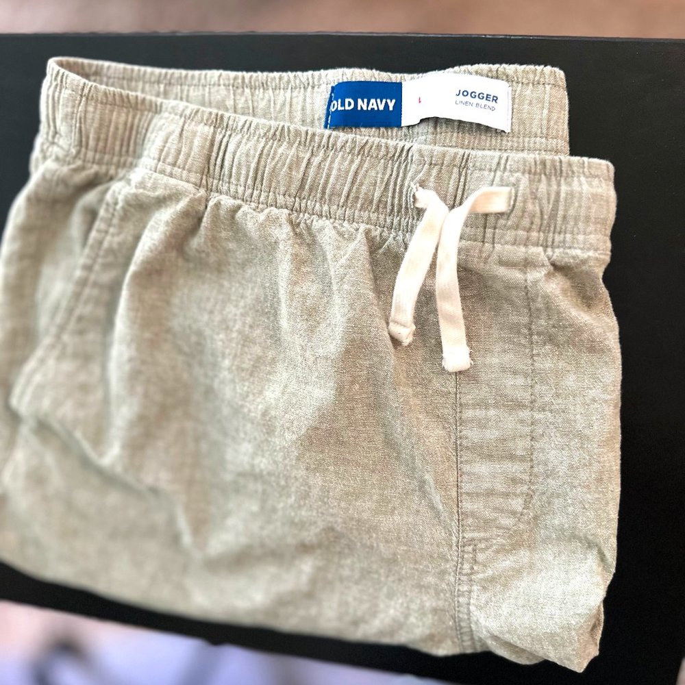Old Navy Linen-Blend Jogger Shorts - 7' inseam